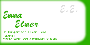 emma elmer business card